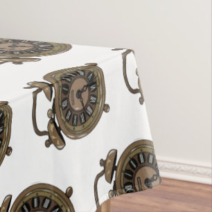 Alarm clock cartoon illustration tablecloth