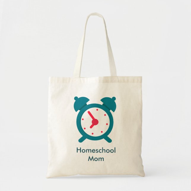 Alarm Clock Home school Mum Tote Bag (Front)