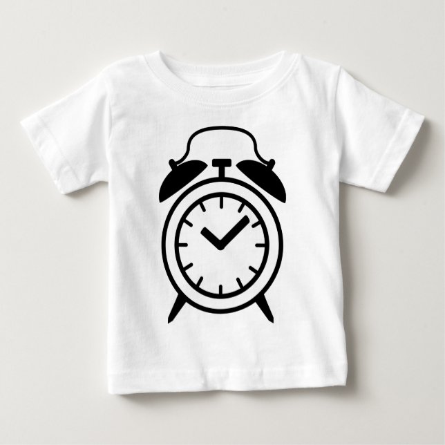 alarm clock icon baby T-Shirt (Front)