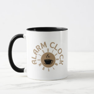 ALARM CLOCK RETRO MORNING COFFEE LOVER MUG