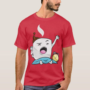 Alarm clock with cup of coffee T-Shirt