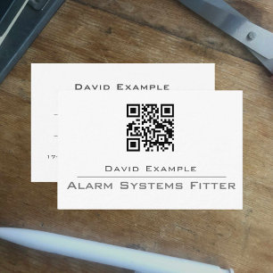 Alarm Security Company Representative Business Card