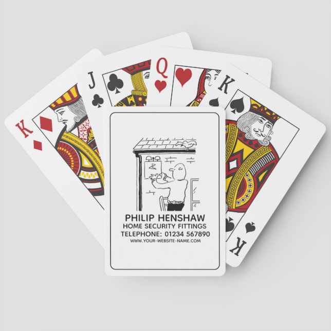 Alarms & Home Security Fittings Playing Cards (Back)