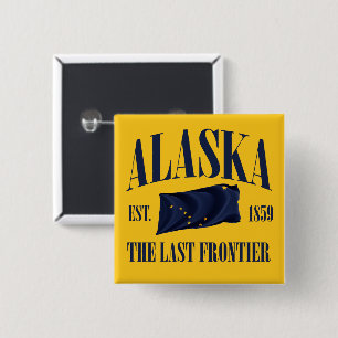 Alaska 15 Cm Square Badge
