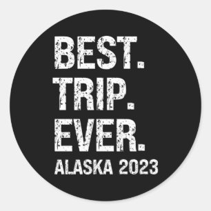 Alaska 2023 Alaska Vacation 2023 Family Visit Crui Classic Round Sticker
