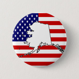 ALASKA 6 CM ROUND BADGE