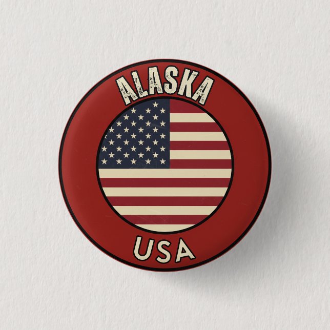 Alaska Adventure - The Last Frontier Gift  3 Cm Round Badge (Front)