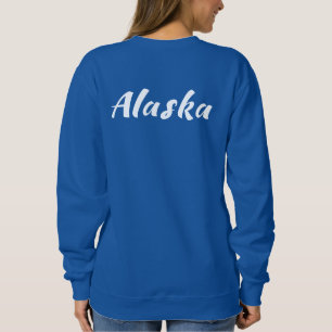 Alaska (AK) Kodiak brown bear - White Logo Sweatshirt