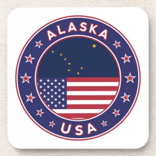 Alaska, Alaska t-shirt, Alaska sticker, Alaska bag Coaster