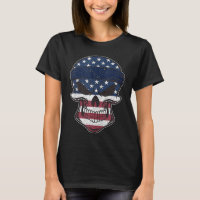 Alaska American Flag Skull State Flag Alaska Root