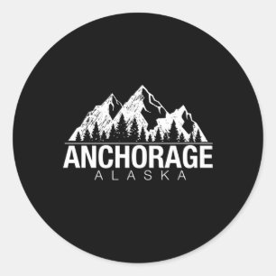 Alaska Anchorage Alaska Classic Round Sticker