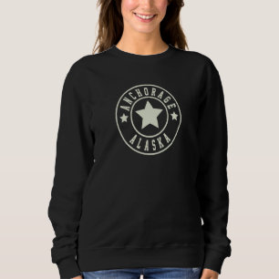 Alaska Anchorage Retro Vintage Sweatshirt