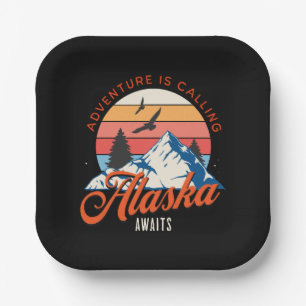 Alaska Awaits! Paper Plate