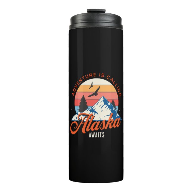 Alaska Awaits! Thermal Tumbler (Front)