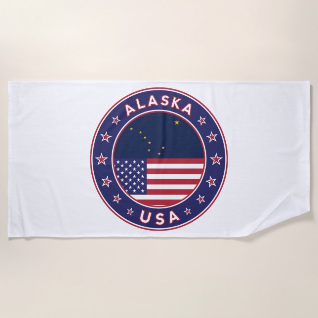 Alaska Beach Towel (Front)