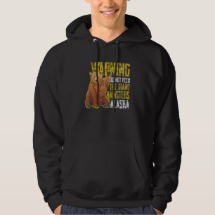 Alaska Bear Grizzly Humorous USA Wild Fan Hoodie
