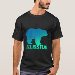 Alaska Bear Northern Lights Aurora Borealis Nature T-Shirt