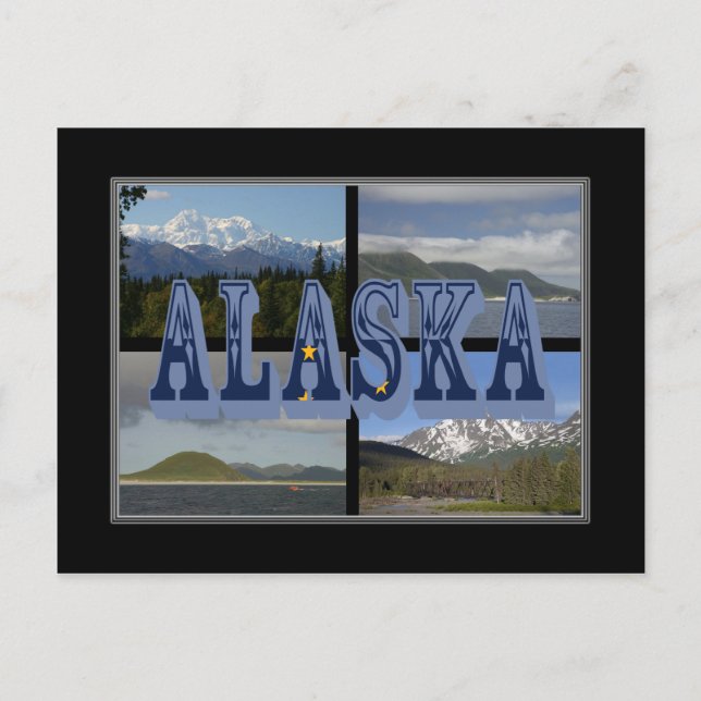Alaska Beautiful Landscapes Post Card (Front)