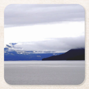 Alaska Blues Square Paper Coaster