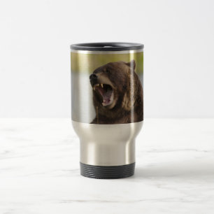 Alaska Brown Bear Travel Mug