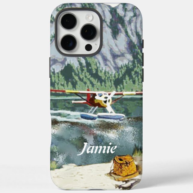 Alaska Bush Plane And Fishing Travel Case-Mate iPhone Case (Back)