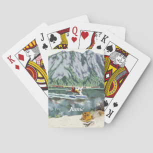 Alaska Bush Plane And Fishing Travel Playing Cards