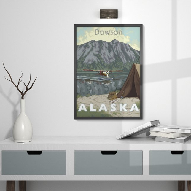 Alaska Bush Plane And Fishing Travel Poster (Creator Uploaded)