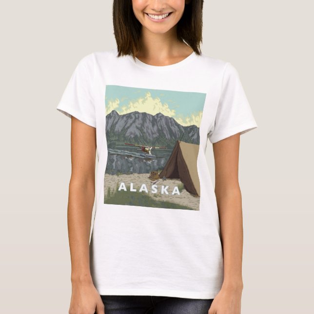 Alaska Bush Plane Souvenirs T-Shirt (Front)