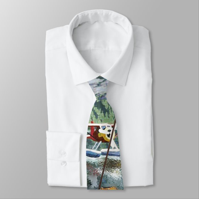 Alaska Bush Plane Souvenirs Tie (Tied)