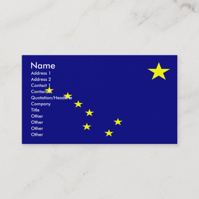 ALASKA Business Cards (Front)