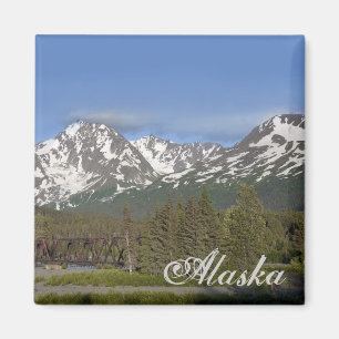 Alaska Chugach Mountain Magnet