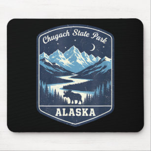 Alaska chugach state park moose mountain river mouse pad