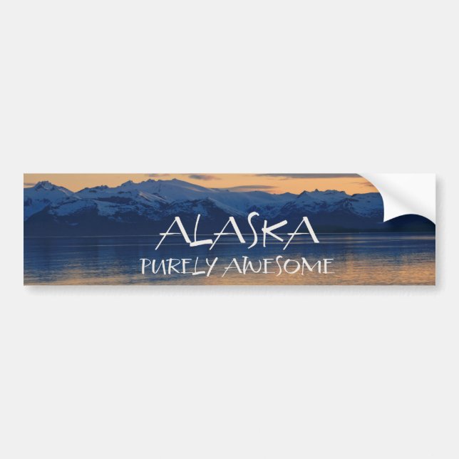 Alaska Coast - Purely Awesome Bumper Sticker (Front)