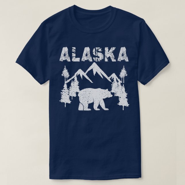 Alaska Cold Snow Mountains  T-Shirt (Design Front)