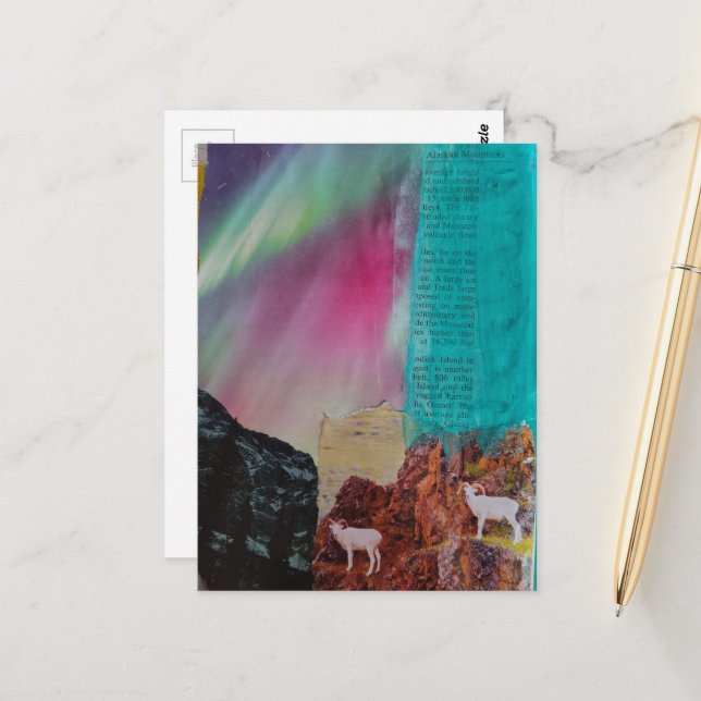 Alaska Collage Postcard (Front/Back In Situ)