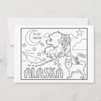 alaska colour me collage
