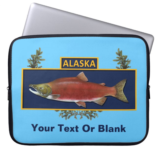 Alaska Combat Fisherman Badge Laptop Sleeve (Front)
