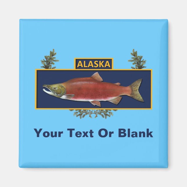 Alaska Combat Fisherman Badge Magnet (Front)