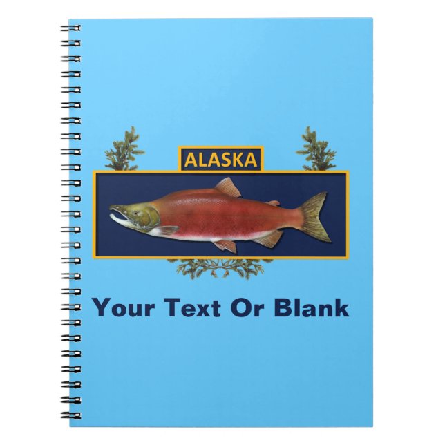 Alaska Combat Fisherman Badge Spiral Notebook (Front)