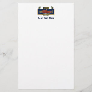 Alaska Combat Fisherman Badge Stationery