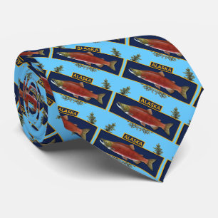Alaska Combat Fisherman Badge Tie