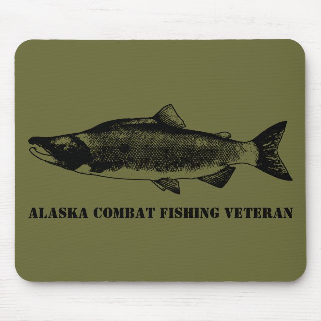 Alaska Combat Fishing Veteran Mouse Pad (Front)