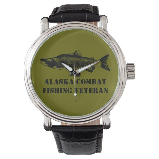 Alaska Combat Fishing Veteran Watch (Front)