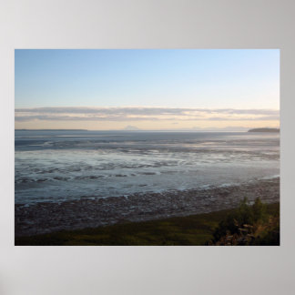 Alaska Cook Inlet Mt Redoubt by Zaereth Poster