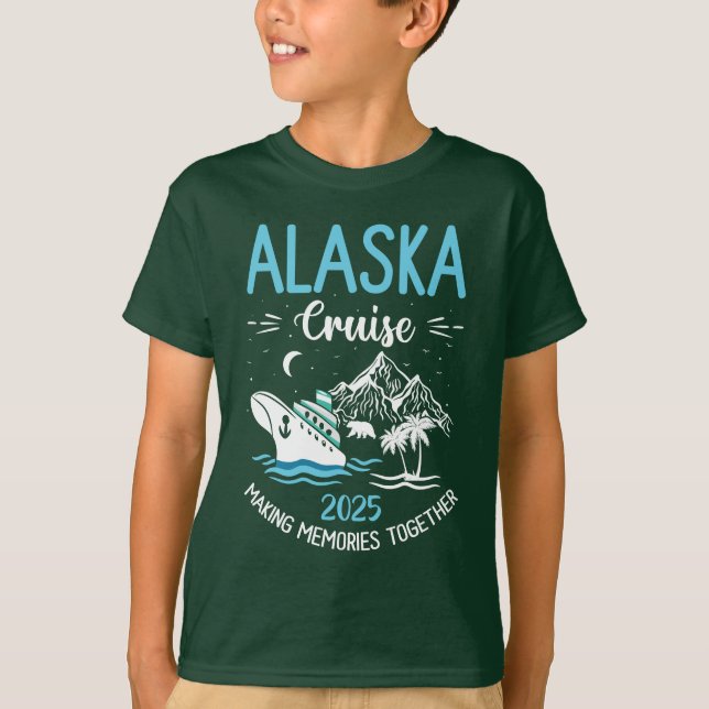 Alaska Cruise 2025 Matching Family Friends T-Shirt (Front)