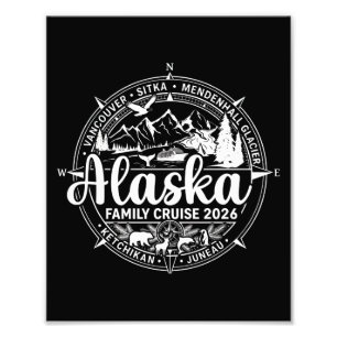 Alaska Cruise 2026 Family Alaskan Vacation Photo Print