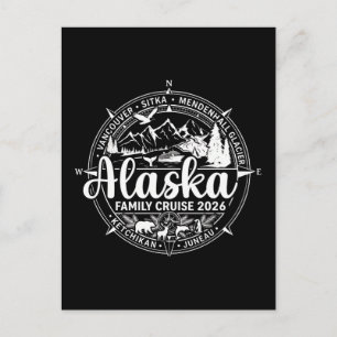 Alaska Cruise 2026 Family Alaskan Vacation Postcard