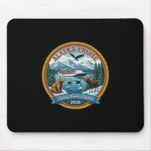 Alaska Cruise 2026 Matching Friends And Family Gro Mouse Pad