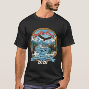 Alaska Cruise 2026 Matching Friends and Family T-Shirt