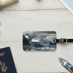 Alaska Cruise Cruising Ship on Ocean Luggage Tag<br><div class="desc">This design was created though digital art.  It may be personalised by choosing the  customise further option.

Contact me at colorflowcreations@gmail.com if you with to have this design on another product.  

   See more of my creations or follow me at www.facebook.com/colorflowcreations,  www.instagram.com/colorflowcreations,  www.twitter.com/colorflowart,  and www.pinterest.com/colorflowcreations.</div>